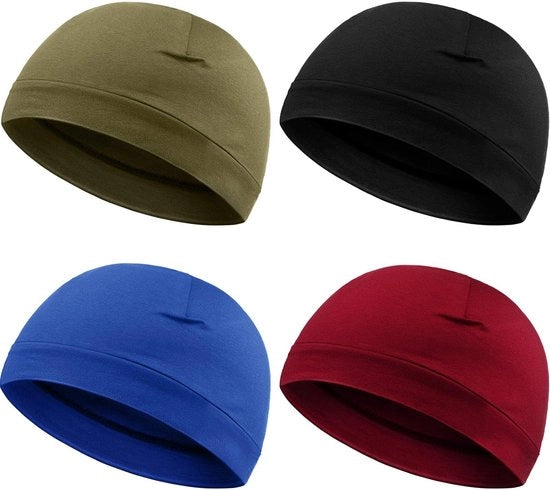 4 Paia di Cappucci in Cotone soffice per Uomo e Donna - Cappello multifunzionale