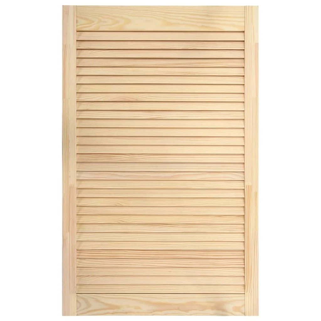 Porta a persiana in legno massello di pino anta per mobile anta per mensola rivestimento per armadio guardaroba paravento 99,3 x 59,4 cm 02_0003877