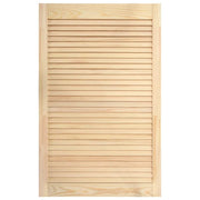 Porta a persiana in legno massello di pino anta per mobile anta per mensola rivestimento per armadio guardaroba paravento 99,3 x 59,4 cm 02_0003877