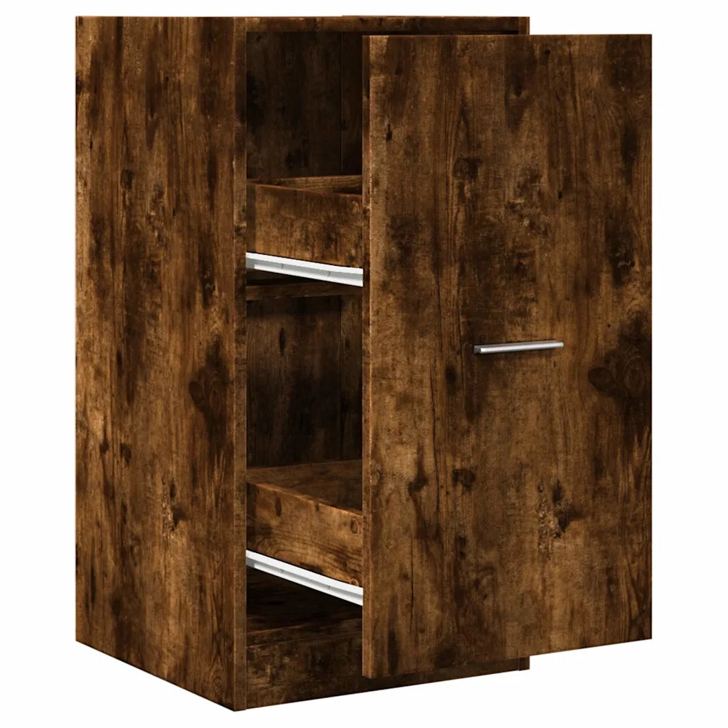 Armadietto da Farmacia Rovere Fumo 40x41x77,5 cm in Truciolato 855191