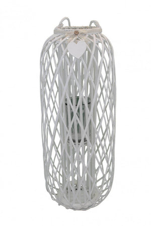 Lanterna Bernadette   in Vimini Bianco