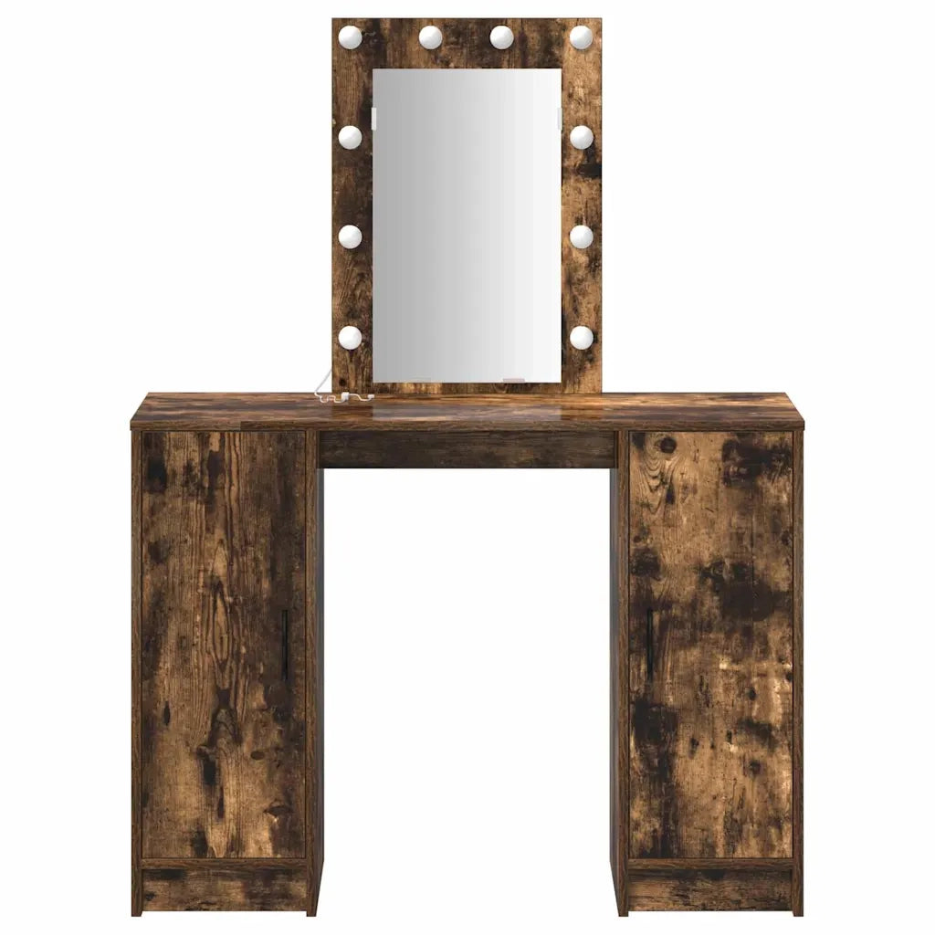 Tavolo da Trucco Marrone 102 x 33 x 135 cm Legno multistrato 865185