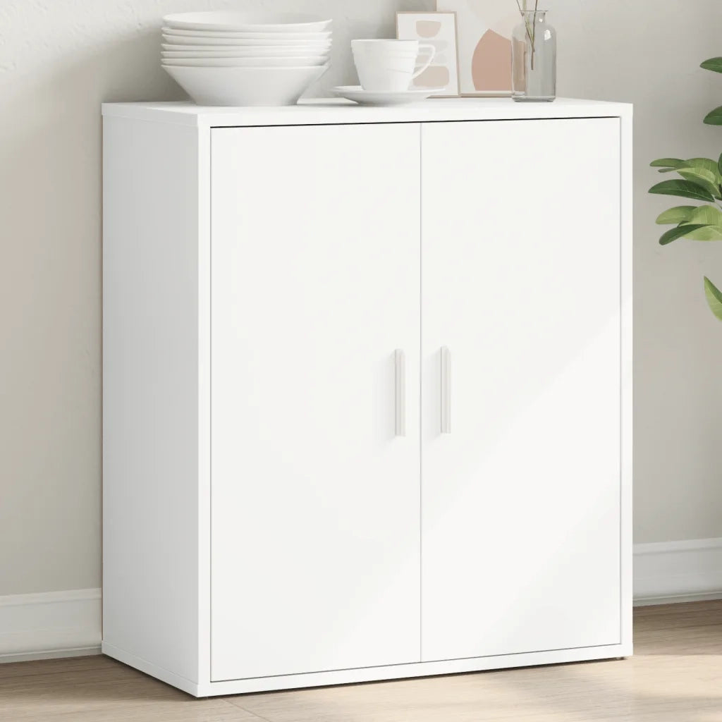 Credenza Bianco 60x31x70 cm in Legno Multistrato 840457