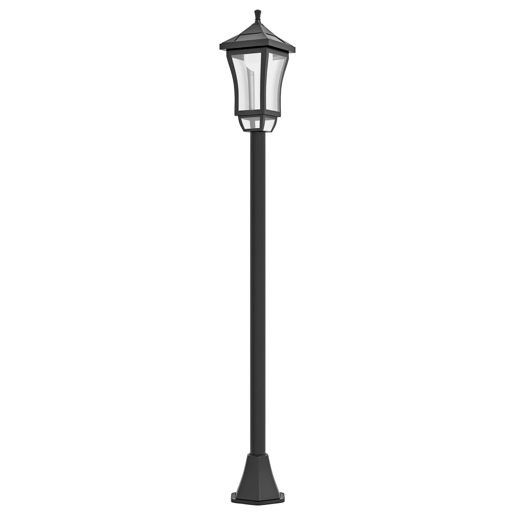 Lampada da Giardino 127 cm con LED Luce Fredda e Sensore di Luce IP44 ¨C zephmum ¨C Bianco