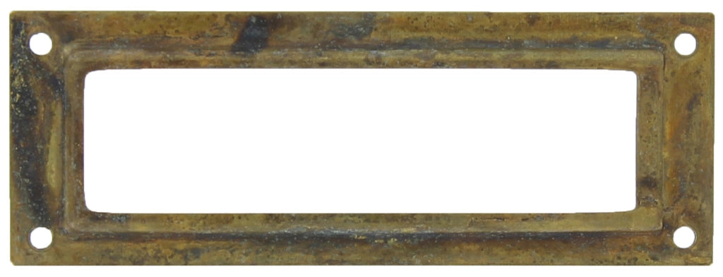 PORTAETICHETTA OTTONE 45123 80X29 MM ANTICATO**- 25,0 pz