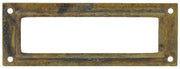 PORTAETICHETTA OTTONE 45123 80X29 MM ANTICATO**- 25,0 pz