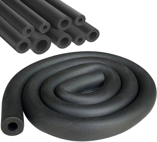 Buisisolante schiuma Ø 28 mm buis isolante nera per riscaldamento impianto idraulico tubo riscaldamento tubo 1,8 m (nero 28 mm)