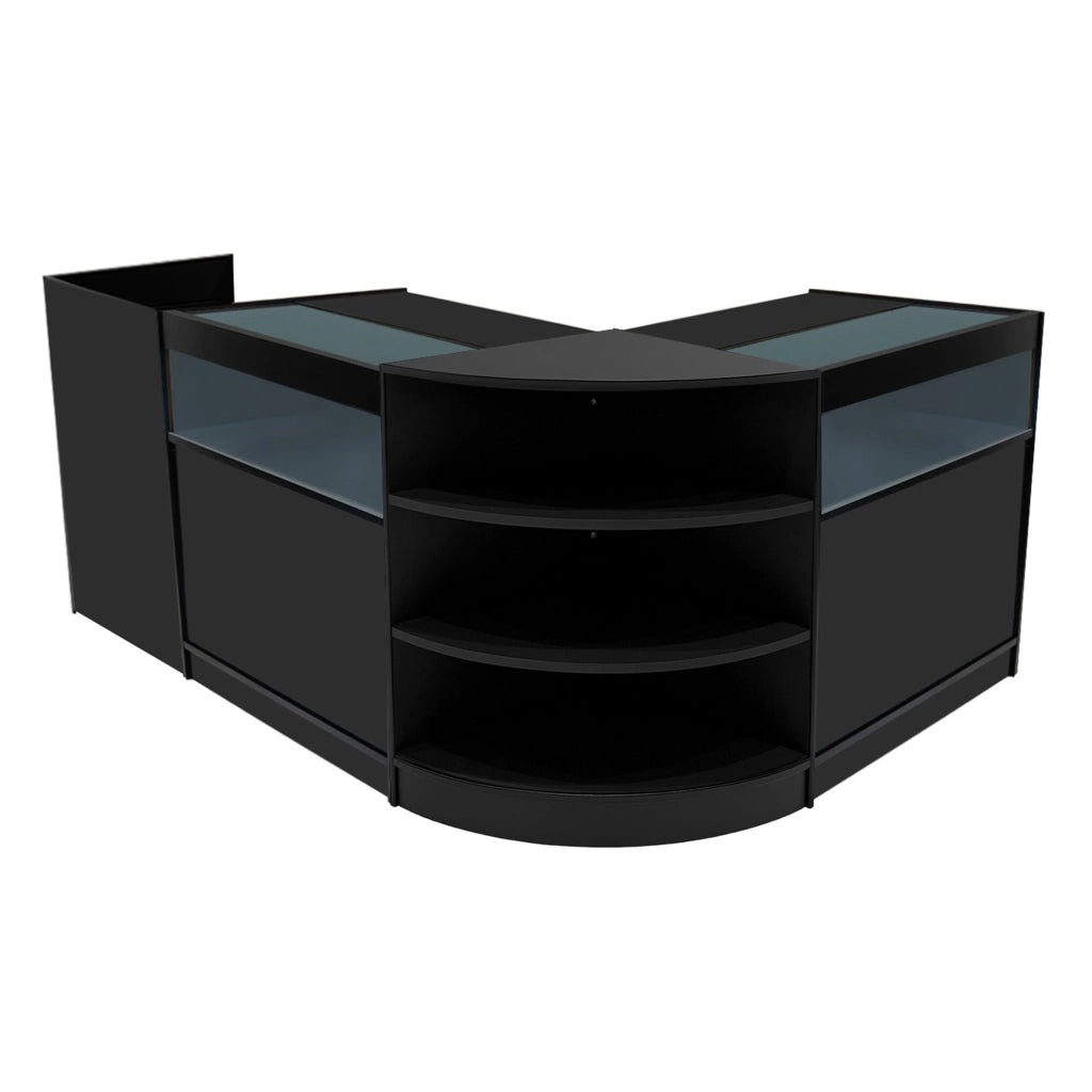 Set Banconi Neri LED Sagittarius B900 LM60 TB60 Vetrina con Serratura