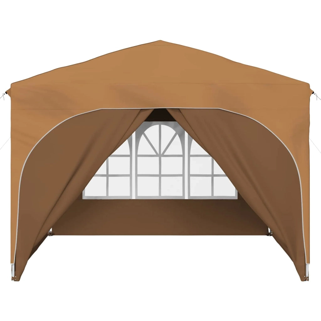 Tenda per feste a pop-up-Gazebo 290 x 290 x 245 cm Beige 583354