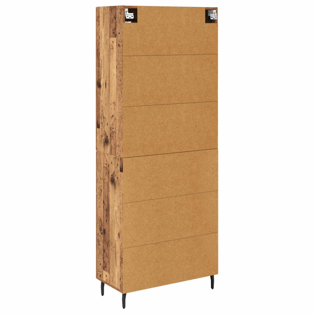 Credenza con cassetto 2 pz | Madia | Buffet da pranzo | Armadio da pranzo Legno vecchio Legno multistrato