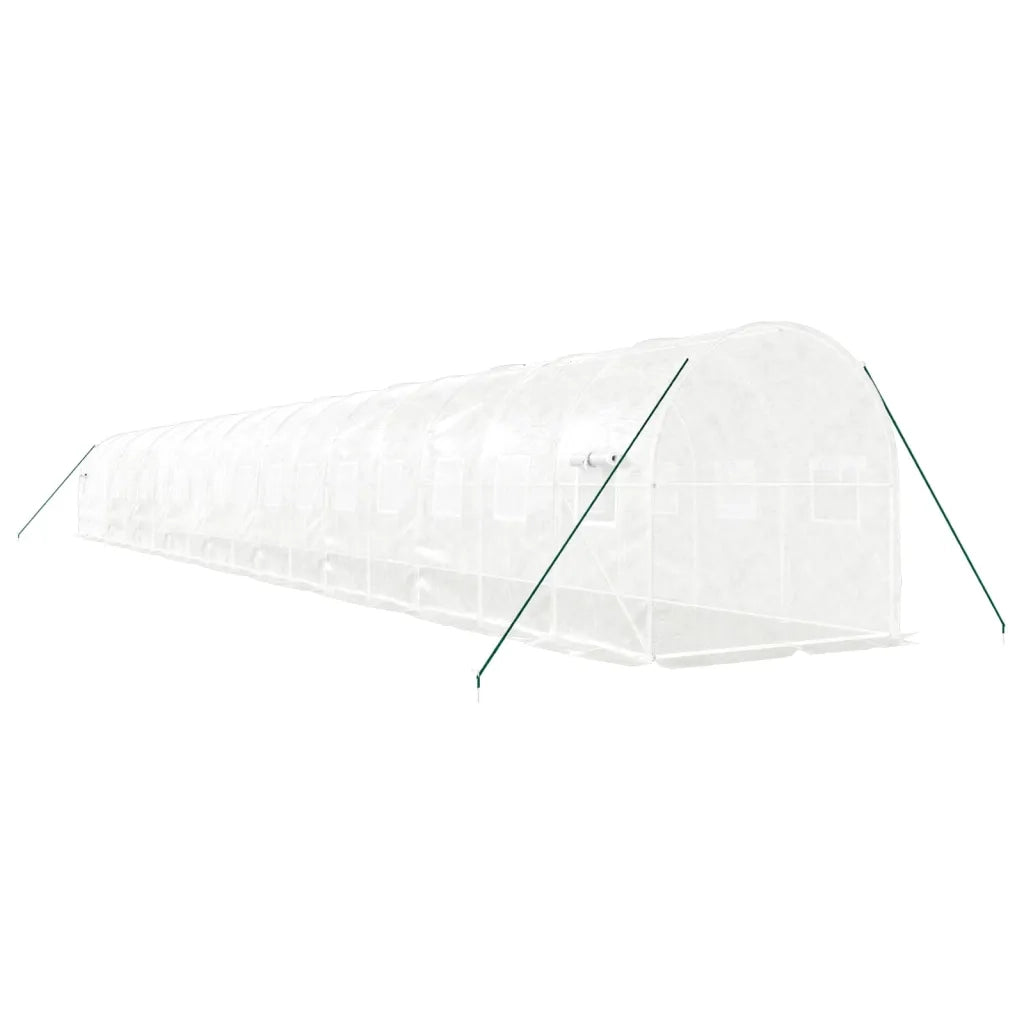 Serra con Telaio in Acciaio Bianco 36 mÂ² 18x2x2 m