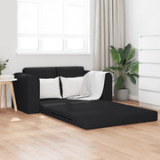 Divano Letto a Terra 2 in 1 Nero 148x71x83 cm Tessuto