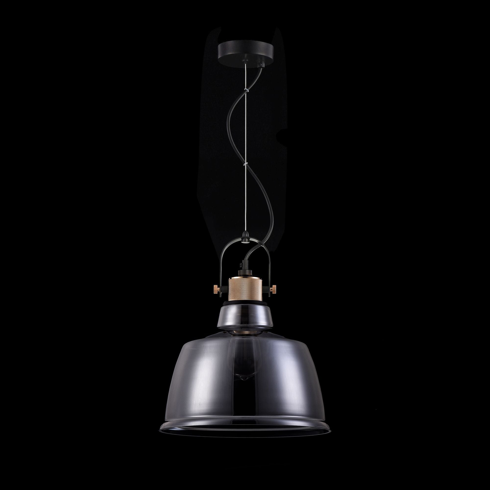 Lampada pendente Pendant in Metallo Irving Nero