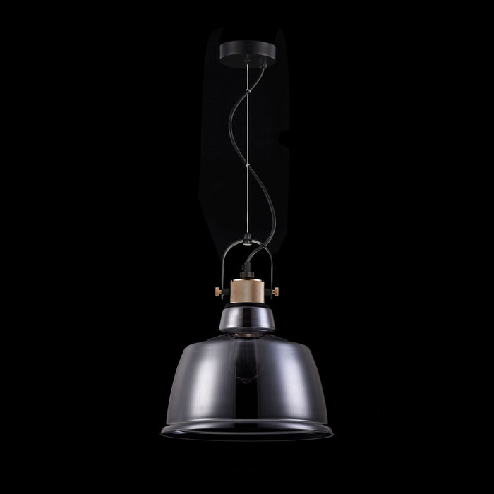 Lampada pendente Pendant in Metallo Irving Nero