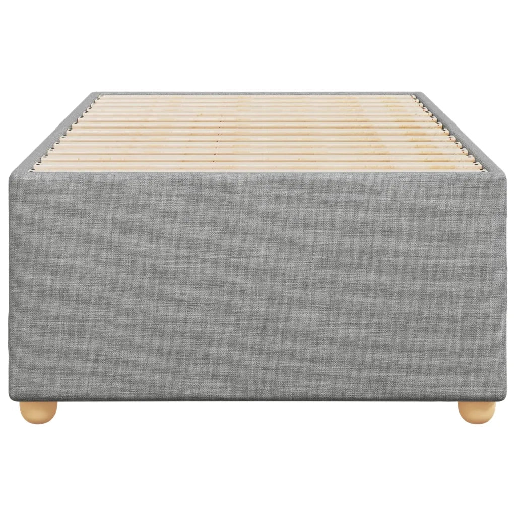 Giroletto senza Materasso Grigio Chiaro 80x200 cm Tessuto