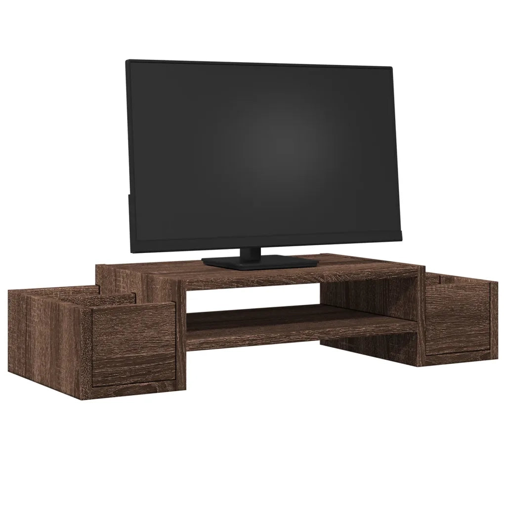 Supporto Monitor con Contenitore Marrone 70x27x15 cm Truciolato CFW5944132