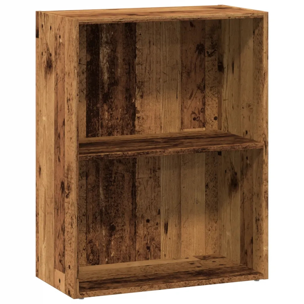 Libreria-Scaffale per Libri-Mobile di Stoccaggio Legno Antico 60x30x77 cm in Legno Multistrato