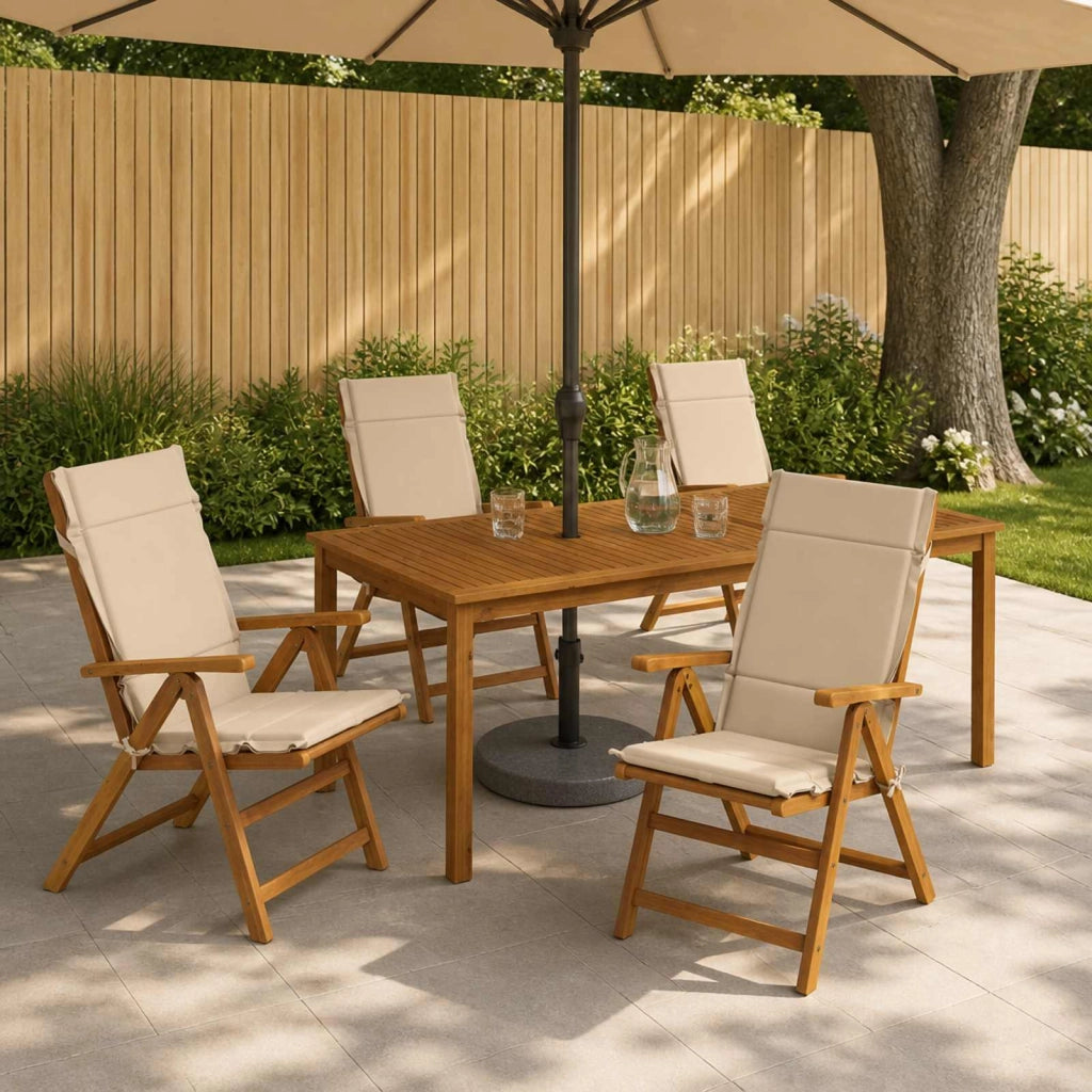 Cuscini per Sedia Alta in 4 Pezzi GEMERT 4 pcs 100% Poliestere 946388