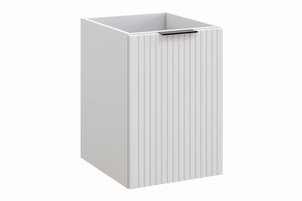 Mobile sotto piano 40 cm con cesto portabiancheria Adel White 40 x 57 x 46 cm