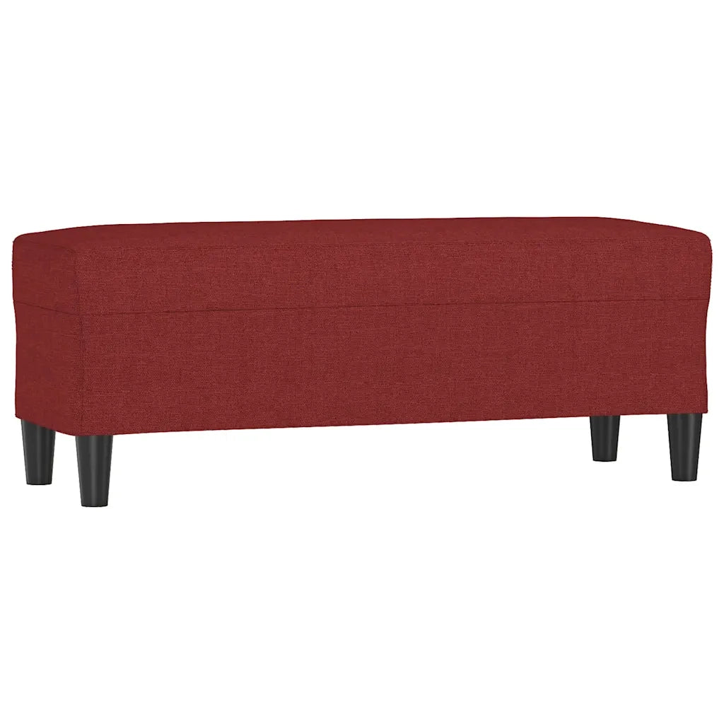 Panca Rosso Vino 100x35x41 cm in Tessuto 349413