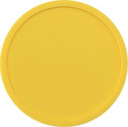 Set di 8 sottopiani, disegno spesso (0,2 pollici) sottopiani a forma di tazza rotonda da 8, sottopiani in silicone per bevande, pad di caffè, birra - giallo - 10x0,5cm