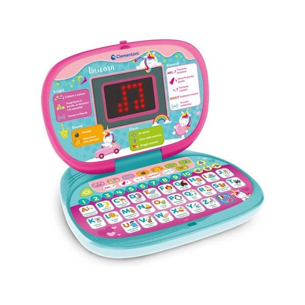 Clementoni clemmy dot unicorn computer portatile per bambini - 16455