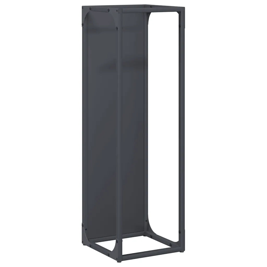 Rastrelliera per Legna da Ardere Antracite 25x25x80 cm CFW1424656