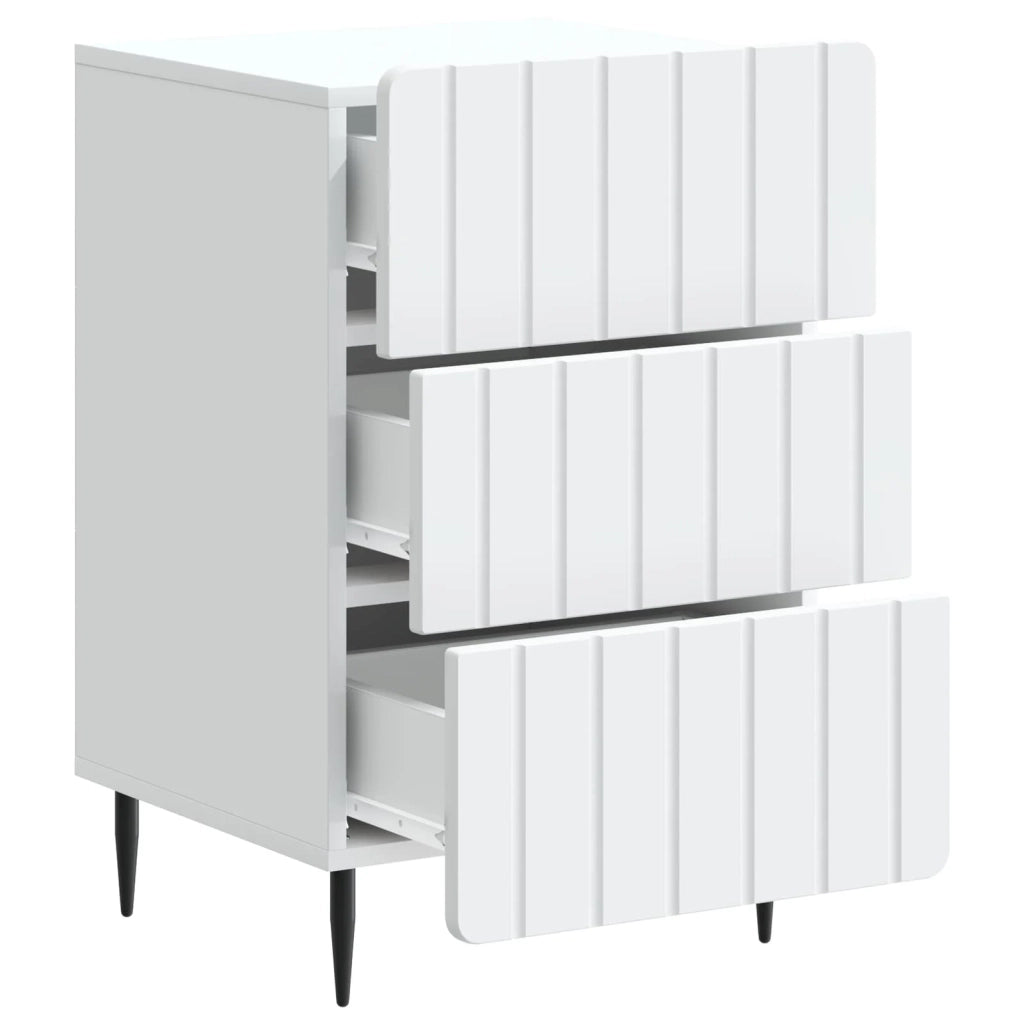Armadio da Notte Bianco 43x 41 x 68 cm Legno ingegnerizzato 894325