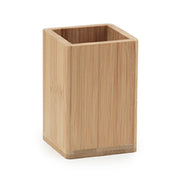 PORTA SPAZZOLINI DA APPOGGIO IN BAMBU MODELLO BONNIE - DIM. CM (LXPXH): 7,4X7,4X11 - LEGNO NATURALE  - GDY