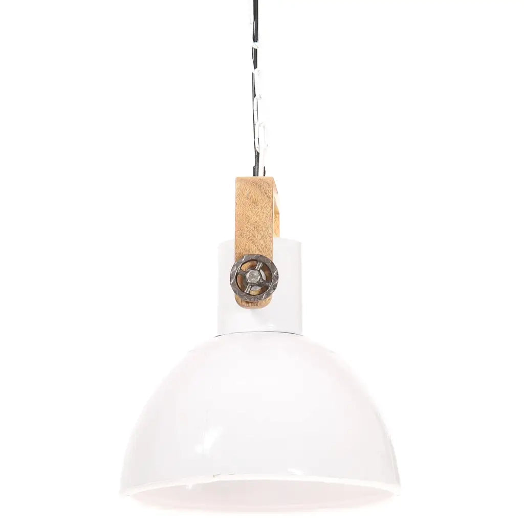 Lampada a Sospensione Industriale 25 W Bianca Rotonda 30 cm E27 cod mxl 70539