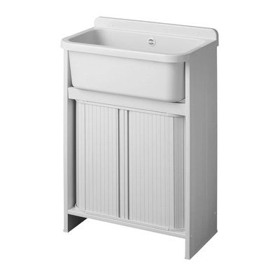 Mini lavatoio 55x35 salvaspazio - Bianco