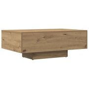 Tavolino salotto | Tavolino da caff¨¨ | Tavolino da Soggiorno Rovere Artigianale 85x55x31 cm in Truciolato