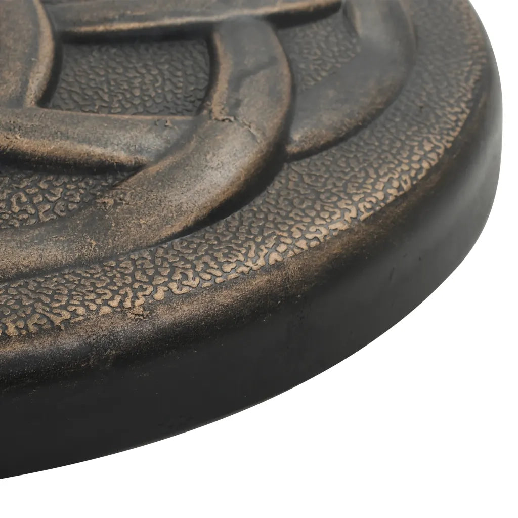 Base per Parasole Rotonda in Poliresina 11 kg Bronzo