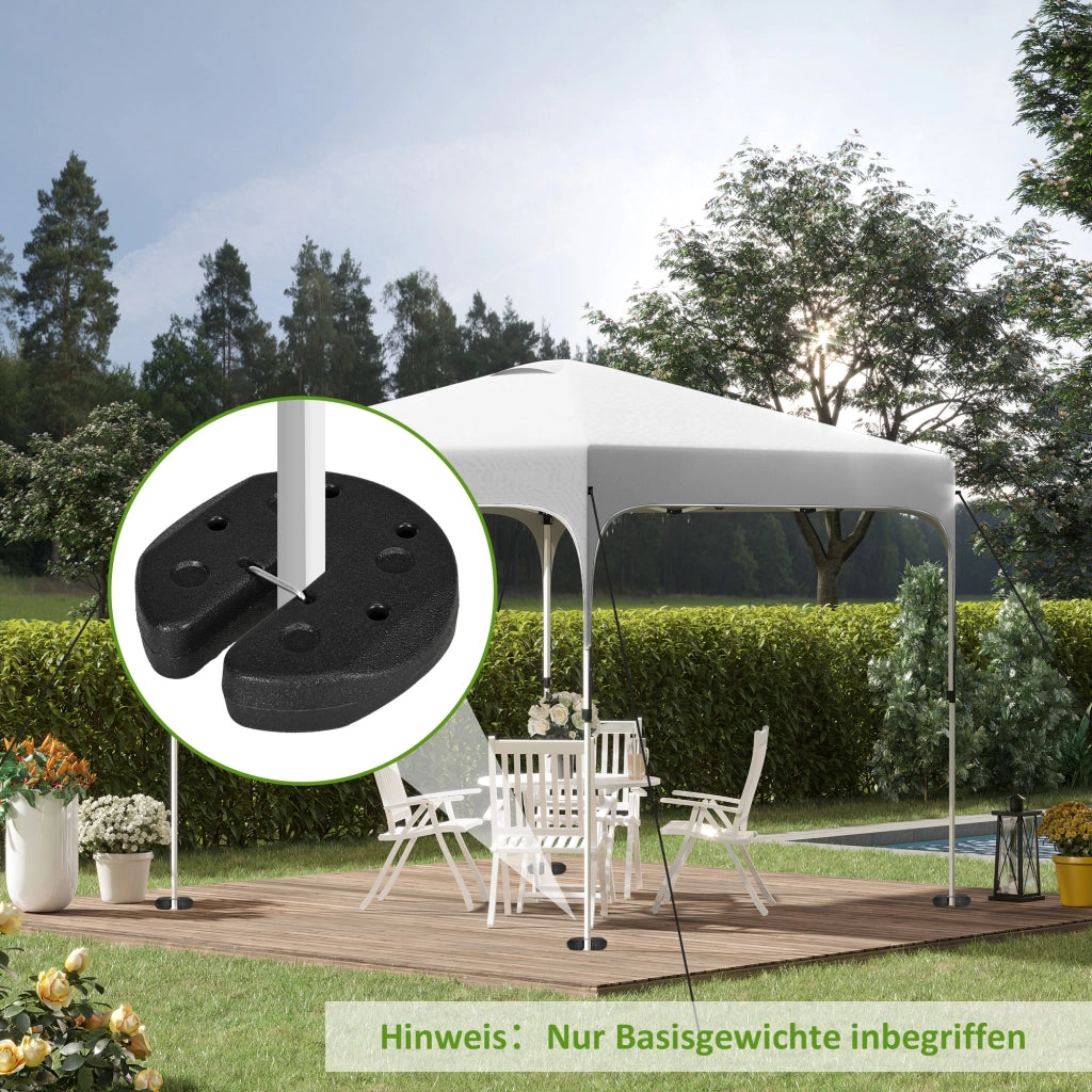 Set 4 Pesi per Gazebo 12 kg ¨C Xylo ¨C Con Perni Fissaggio e Cinghia Trasporto