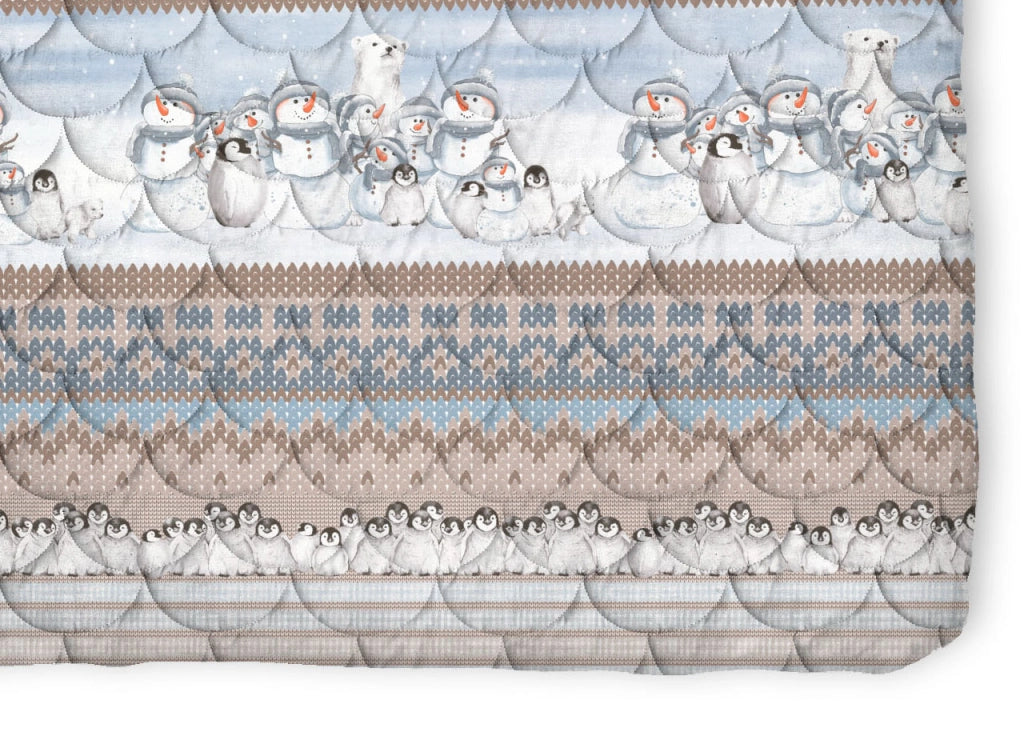 Trapunta Piumone Invernale Linea Pensieri Delicati Disegno Inverno Polare - Matrimoniale - Beige