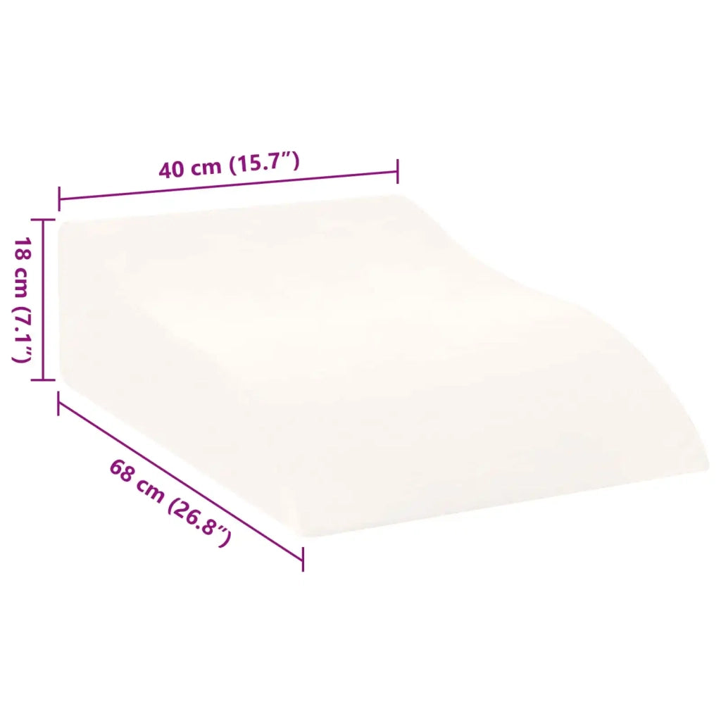 Cuscino per Gambe Bianco 68 x 40 x 18 cm Schiuma PU