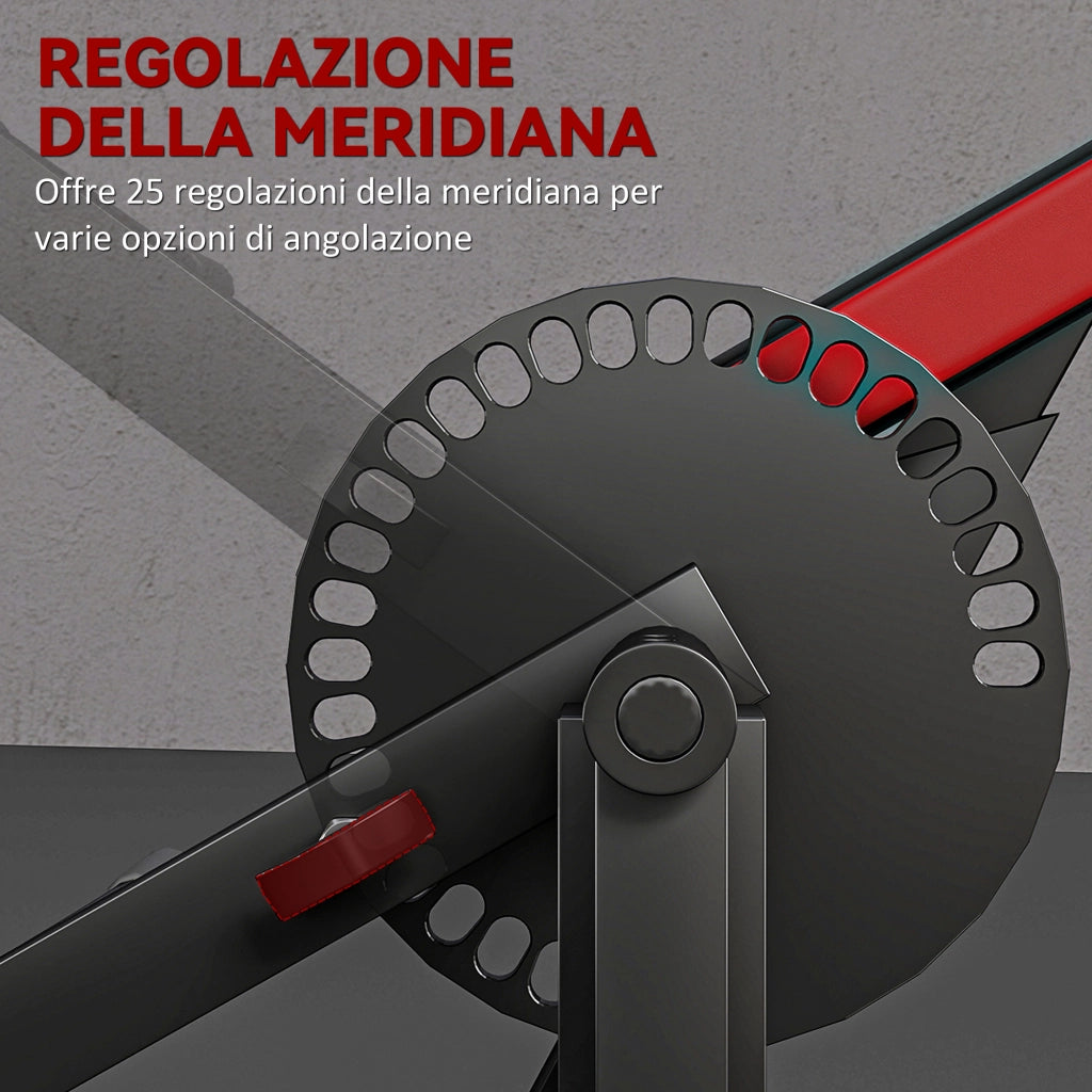 Panca per Curl Bicipiti con Seduta e Appoggio per Gomiti Regolabili. Supporto per Pesi. Nero