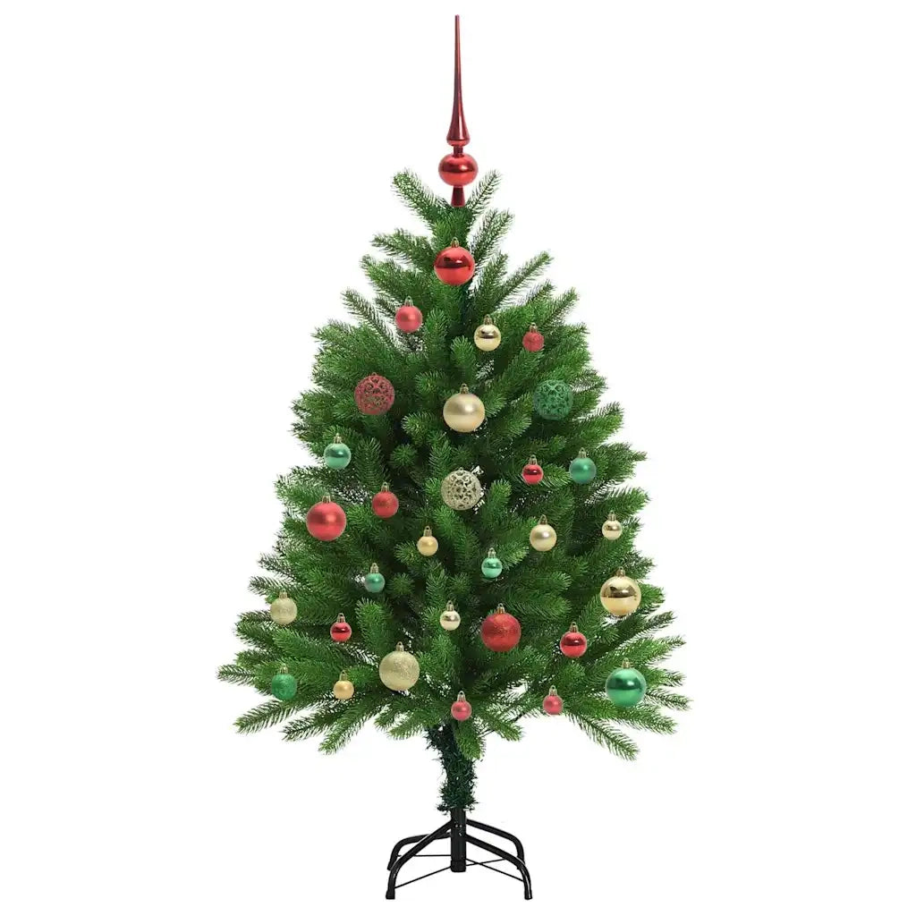 Albero di Natale | Decorazioni natalizie con 150 LED con supporto Verde 120 cm PE