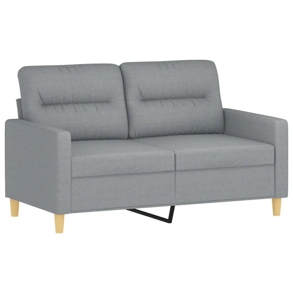 Set di Divani 2 pz con Cuscini Grigio Chiaro in Tessutocod mxl 82764