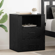 Armadio da Notte Rovere Nero 35 x 50 x 60 cm Legno multistrato 881080