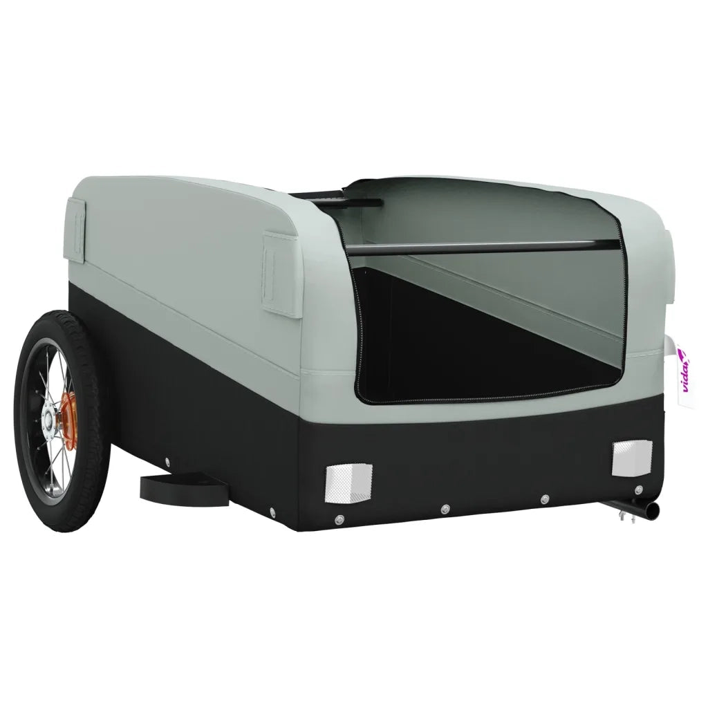 Rimorchio da Bici Nero e Grigio 30 kg in Ferro CFW7741510