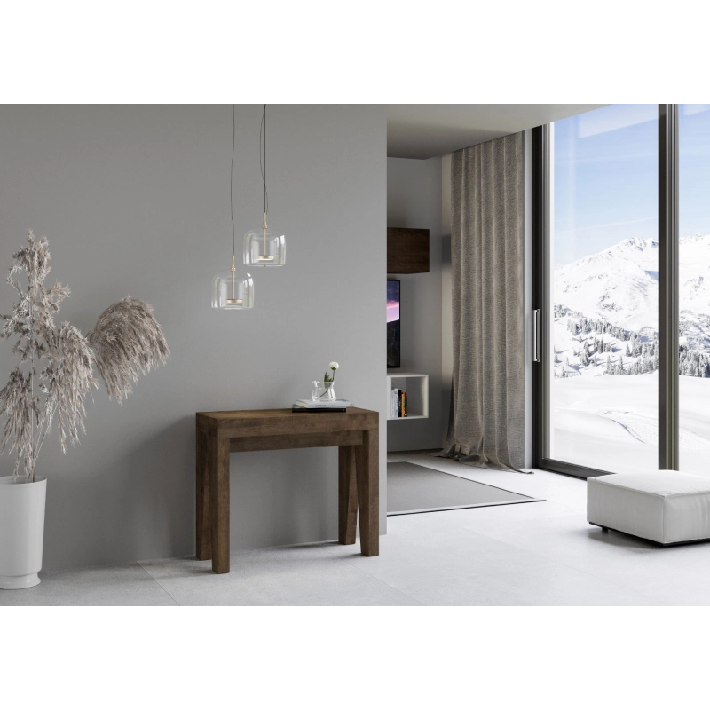 Consolle allungabile 90x40/196 cm Naxy Small - Noce