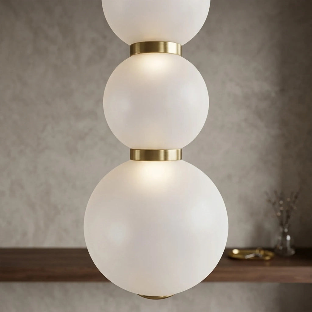 Lampada A Sospensione A Led Lhj114-4cp Oro Spazzolato