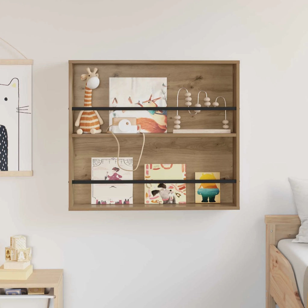 Scaffale per riviste Rovere artigianale 80 x 12 x 70 cm