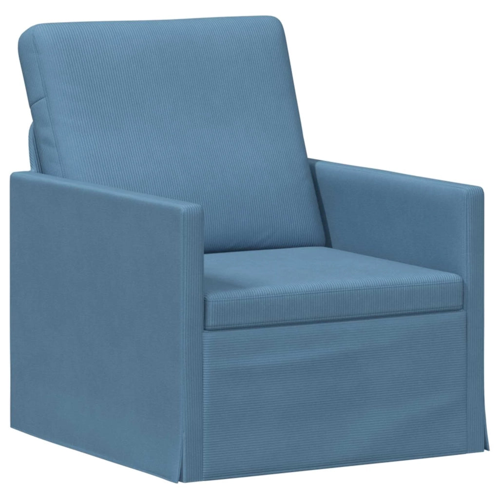 Set di divani 2 pcs Blu Tessuto in Cords 3433257
