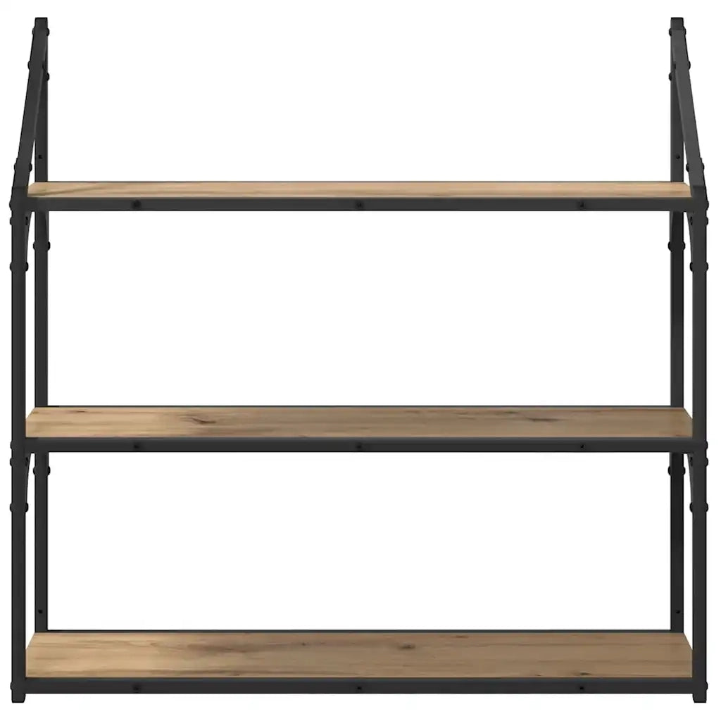 Scaffale da parete Rovere artigianale 80 x 21 x 78,5 cm 882794