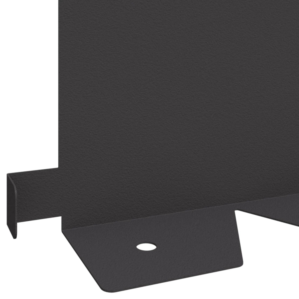 Bordura per Prato 20 pcs 102 x 15 x 4 cm Acciaio Nero 8008764