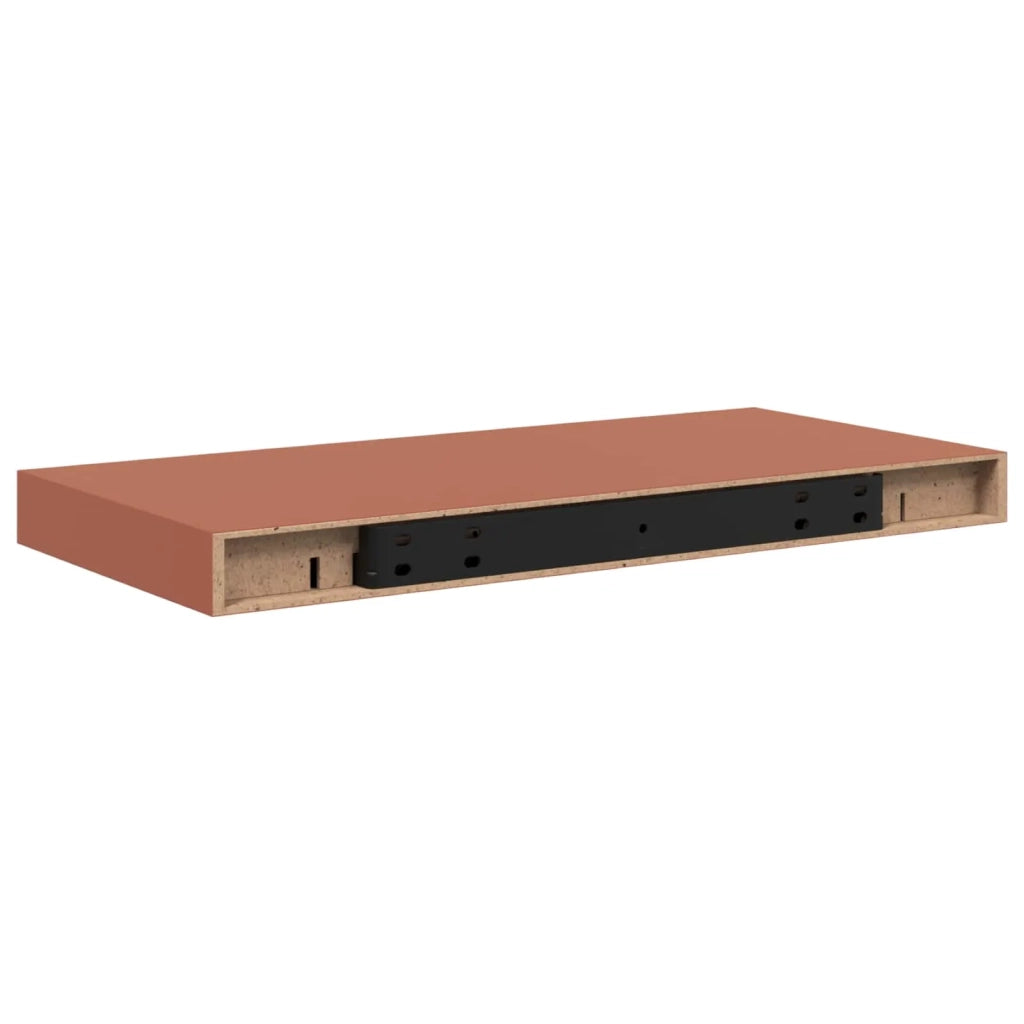 Scaffale da parete 4 pcs Rosso 50 x 23 x 4 cm Legno multistrato