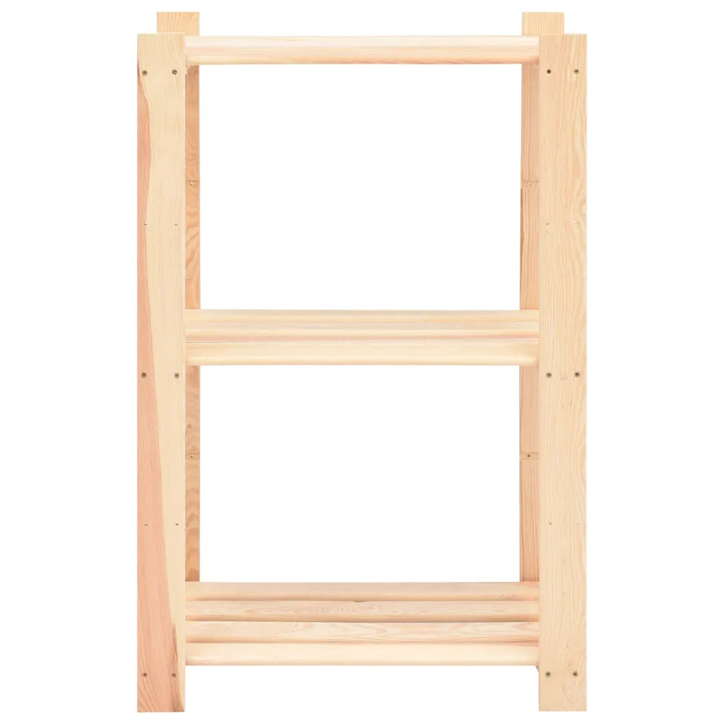 Scaffali a 3 Livelli 5 pz 60x38x90 cm in Massello Pino 150 kg 3051123