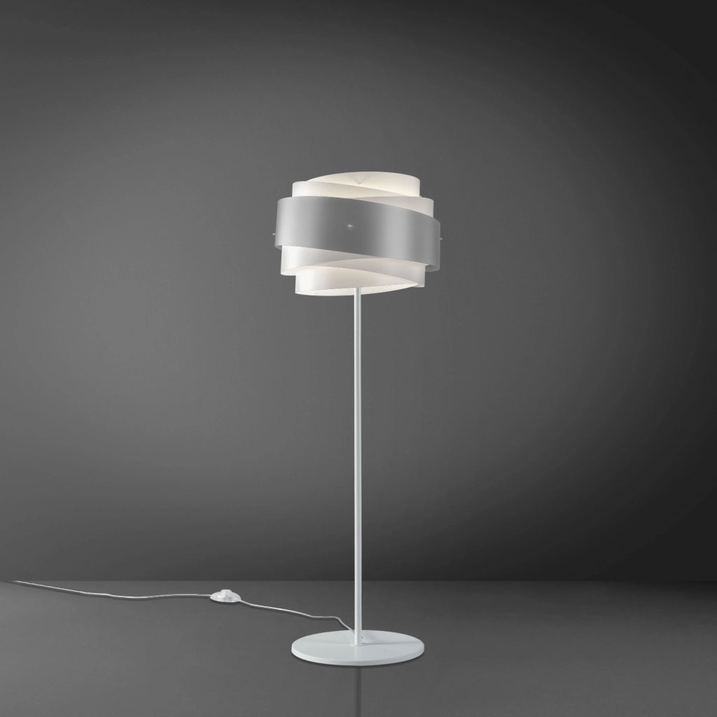 Piantana Moderna Bea Polilux ® Argento E Metallo 1 Luce E27